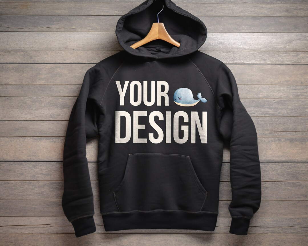 Black Pullover Hoodie Mockup: Digital JPEG Template - Etsy