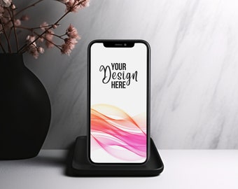iPhone Mockup PSD: Smart Object Phone Template (Digital JPEG)