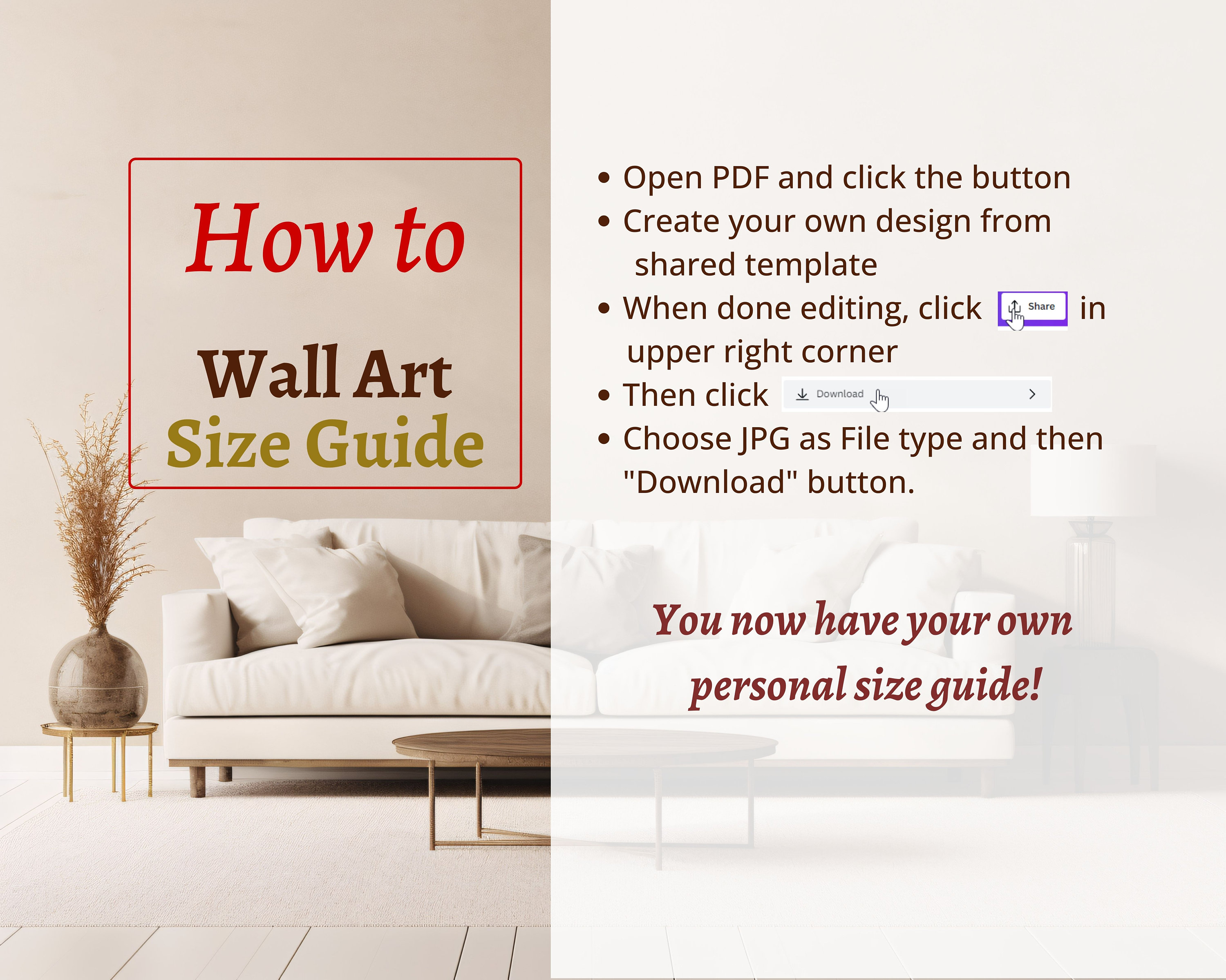 Wall Art Size Guide Frame Size Guide Print Size Guide Poster Size Chart