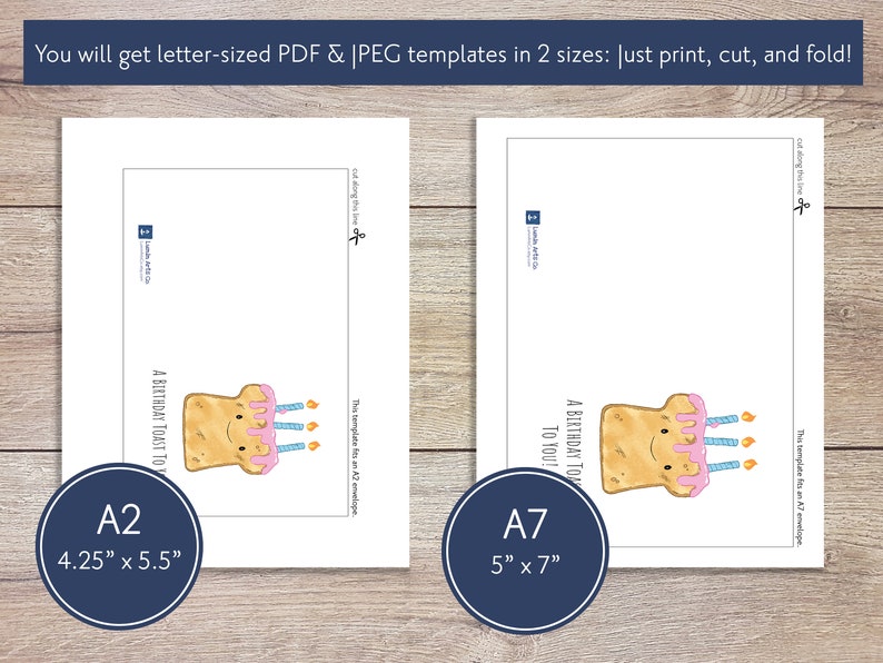 Printable Basic Toast Printable Birthday Toast Card | Digital Greeting Card | Instant ...