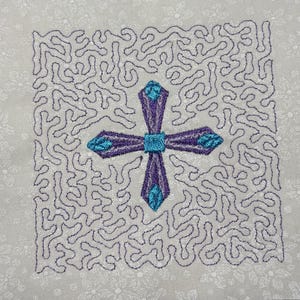 Contemporary style machine embroidery design Quilt Digital Block Quilt block pattern embroidery. Quilt pattern embroidery. Quilt block
