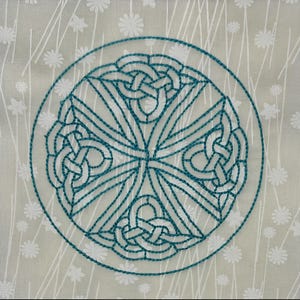 Celtic Style Quilt digital embroidery block design Quilt background embroidery design Quilt machine embroidery design.