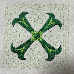 Contemporary style machine embroidery design Quilt Digital Block Quilt block pattern embroidery. Quilt pattern embroidery. Quilt block