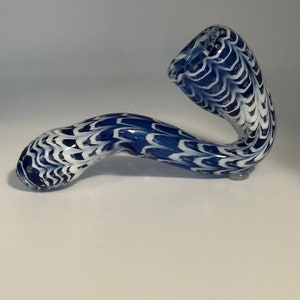 Cobalt Blue & White striped Sherlock ( 6 inches )