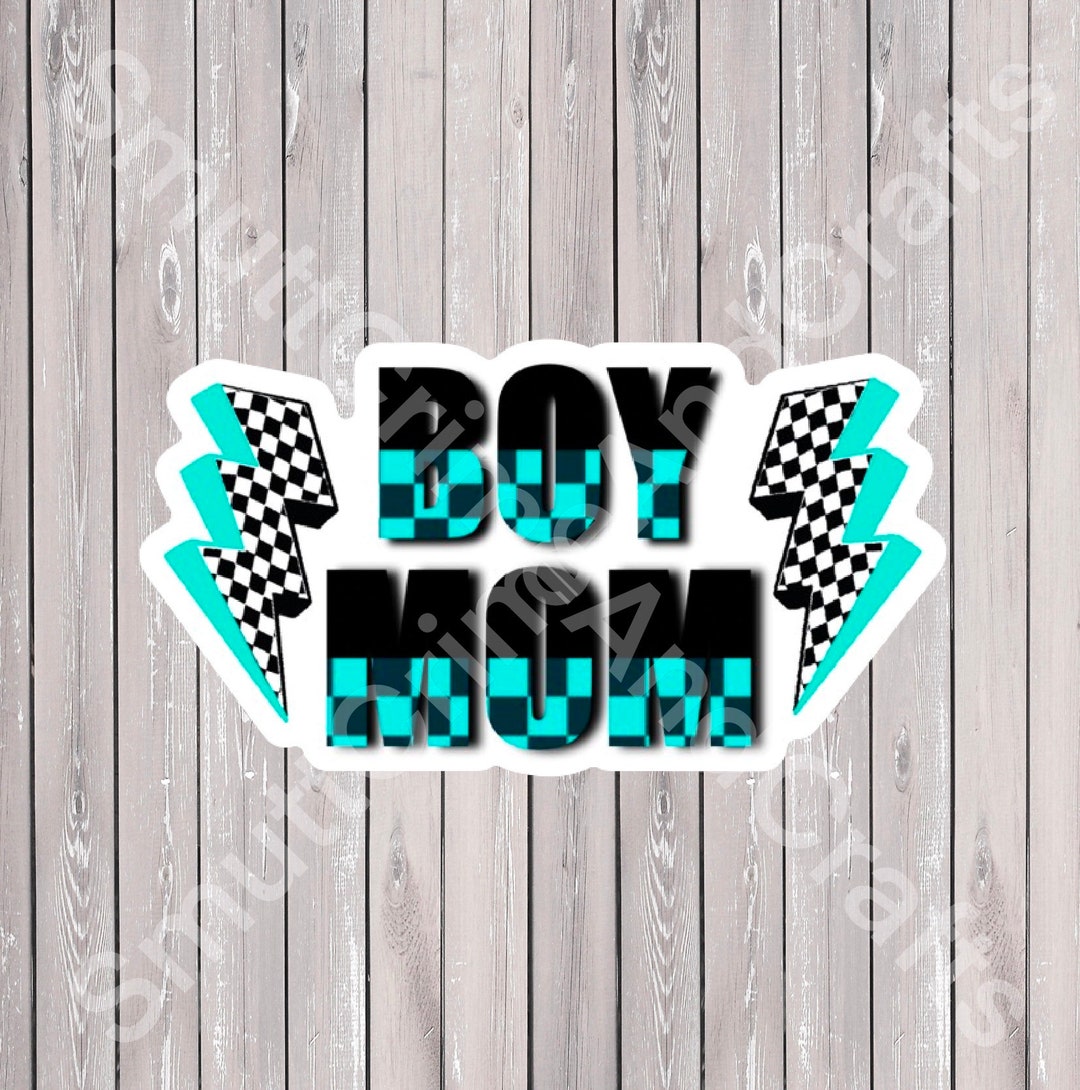 Boy Mom Sticker - Etsy