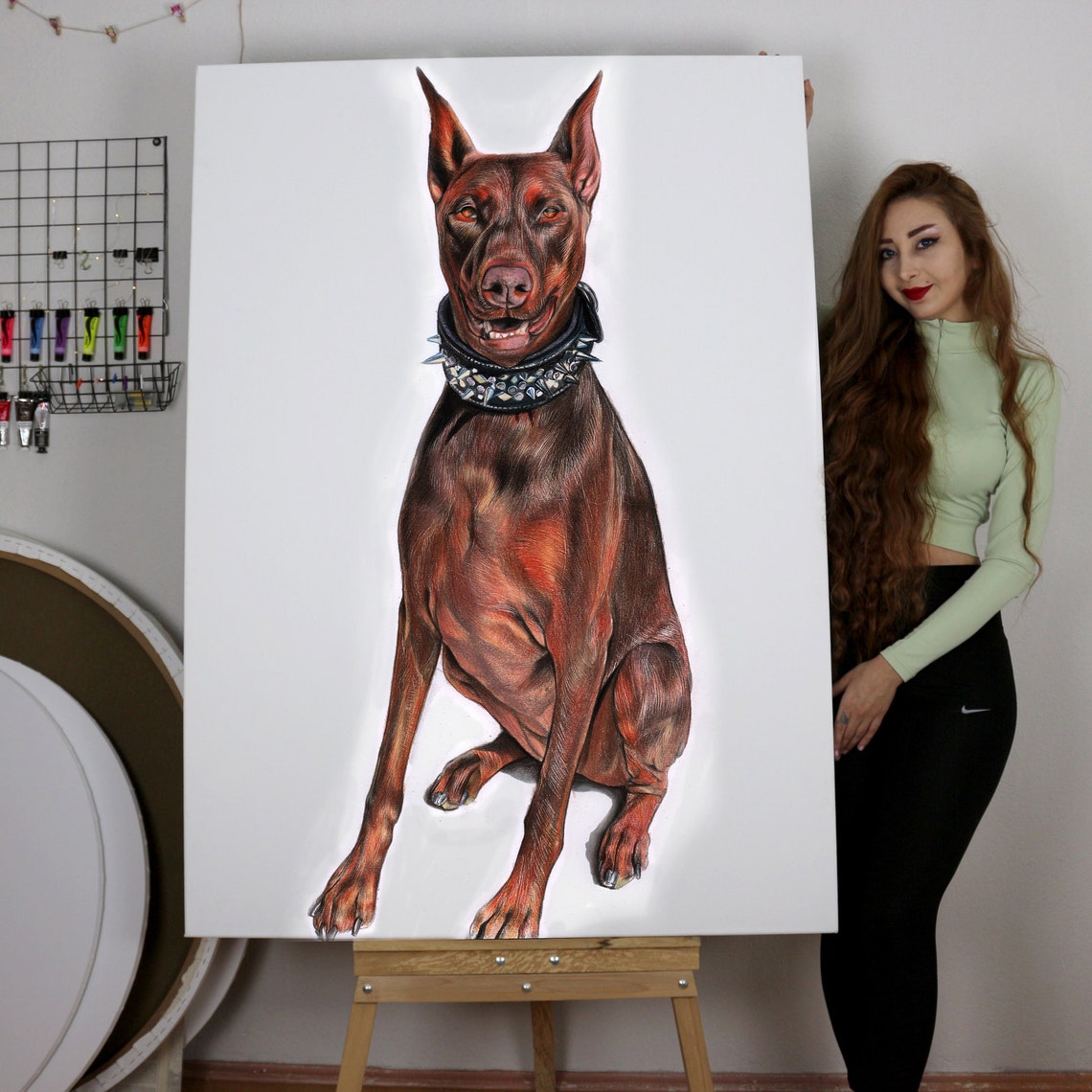 Pet Portrait Custom Dog / Original Pet Drawing: Turn Your Pet's Photo ...