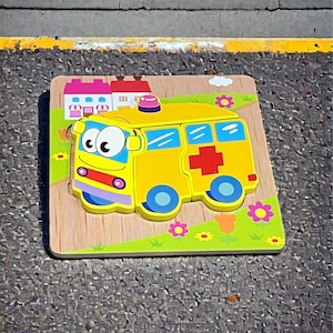 Puzzle in legno per 1 2 3 anni Giocattoli educativi Montessori Giocattolo didattico per bambini Regalo di compleanno Giocattolo da viaggio per bambini piccoli Viaggio Unisex regalo per bambini piccoli