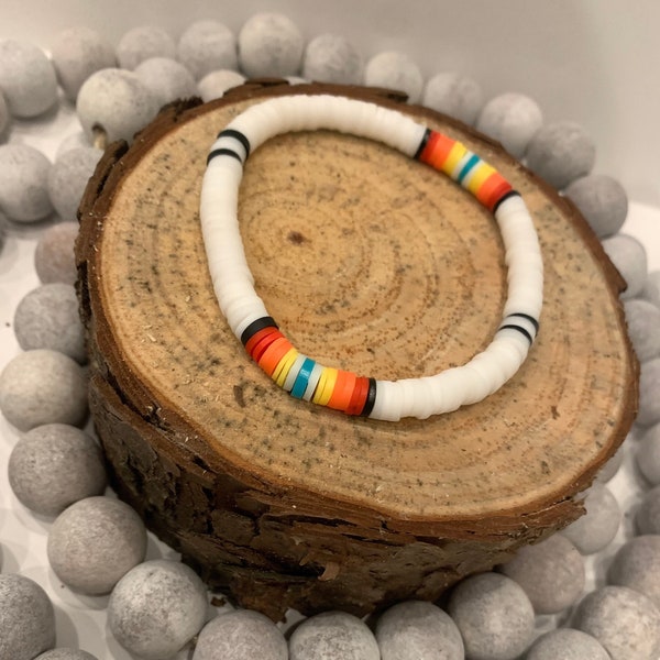 Western Clay Bead Bracelet Etsy