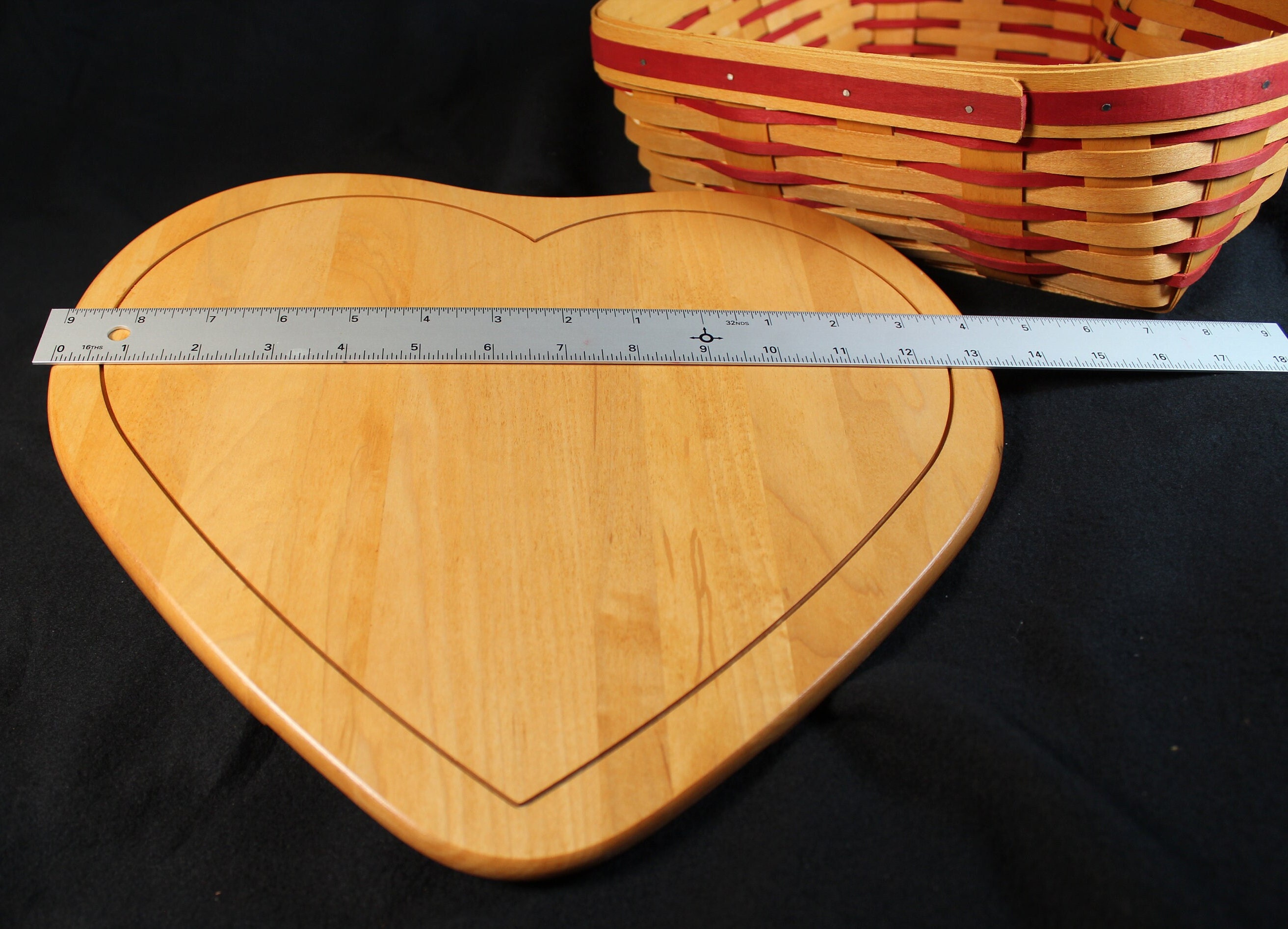 NEW Longaberger LARGE Love Letters Sweetheart Basket 1999 Etsy