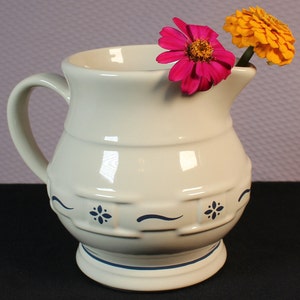 NEW in box* Longaberger Small Juice Pitcher 1 Quart #30082 Blue