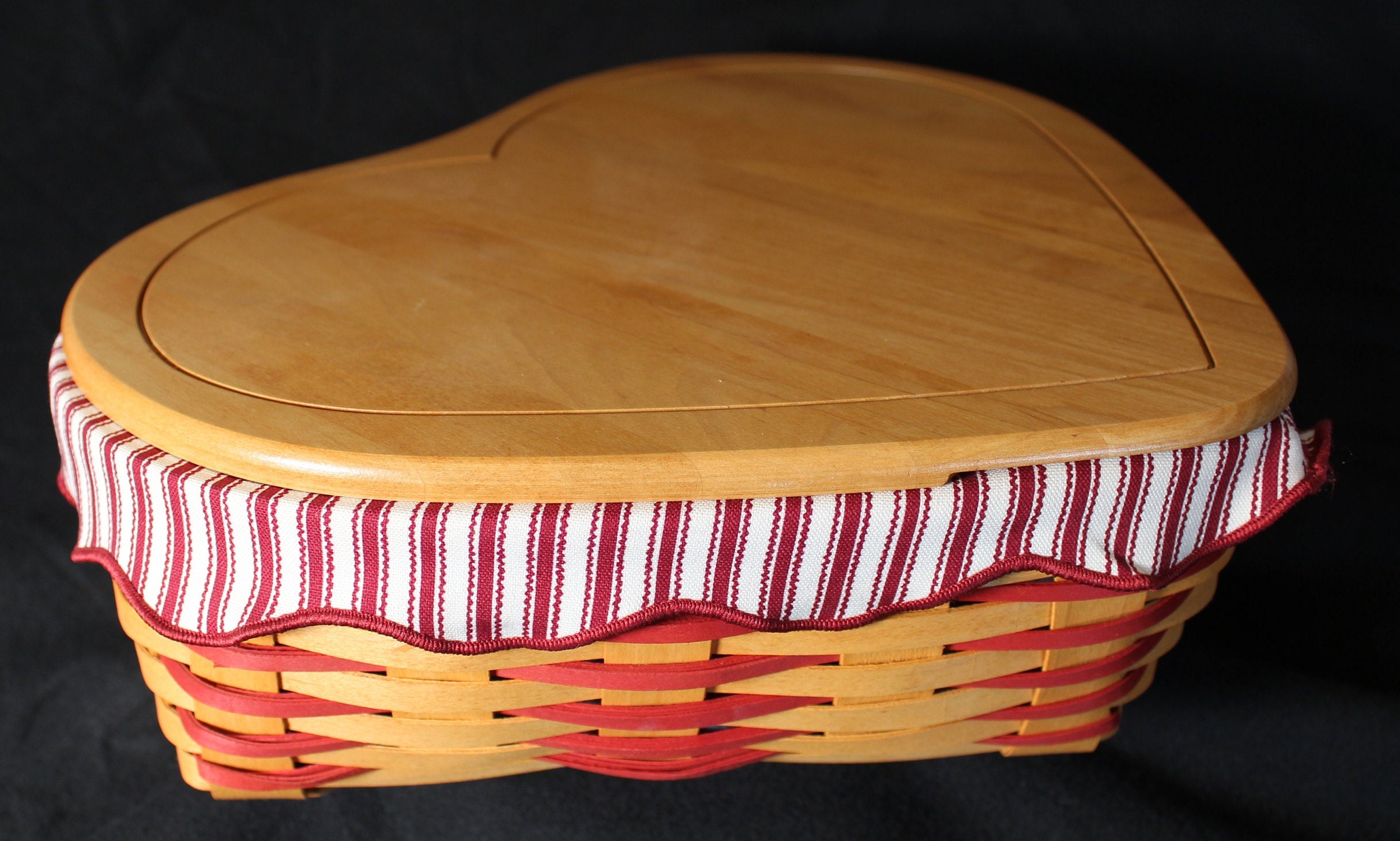 NEW Longaberger LARGE Love Letters Sweetheart Basket 1999 Etsy