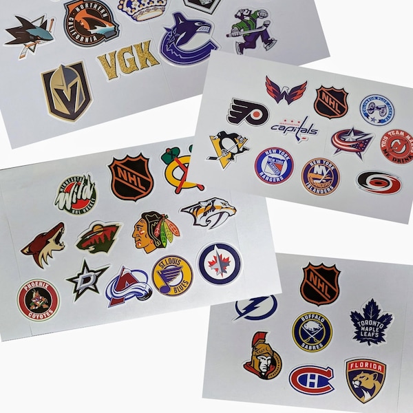 NHL Team Stickers (Sold by Unit)