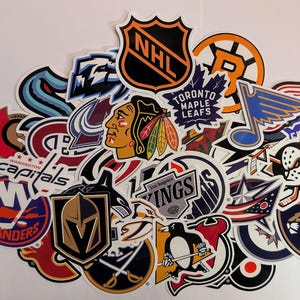 NHL Team Stickers - All 32 teams available
