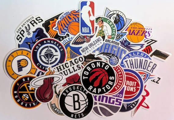 NBA Team Stickers - All 30 Teams Available - Etsy