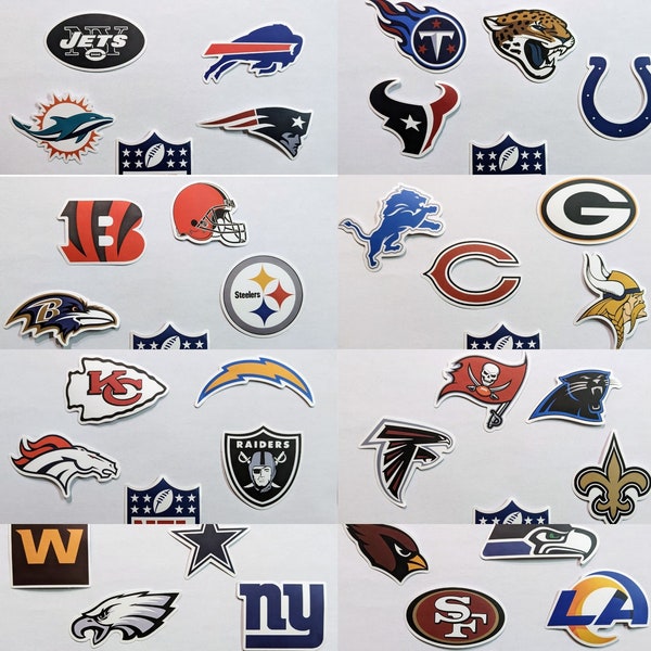 Nfl Stickers Etsy