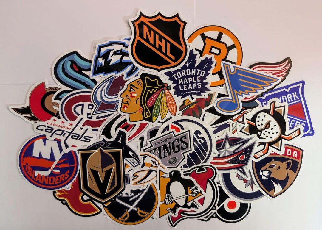 NHL Team Stickers - All 32 Teams Available - Etsy