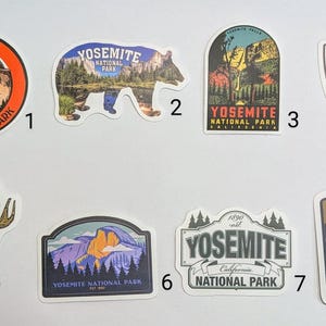 Yosemite National Park Stickers (Sold by Unit)