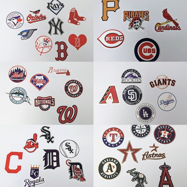 Mlb Stickers Etsy
