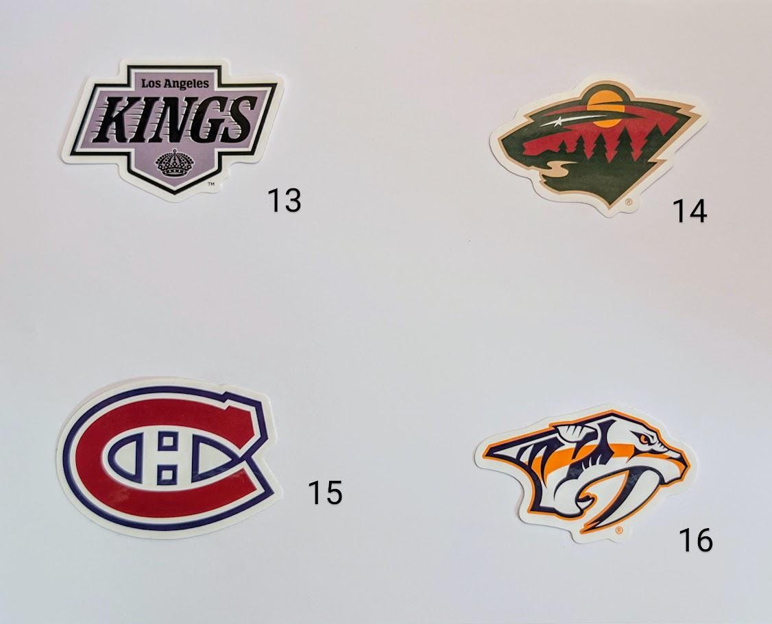 NHL Team Stickers - All 32 Teams Available - Etsy