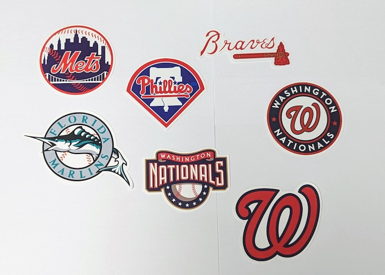 MLB Team Stickers sold by Unit Etsy