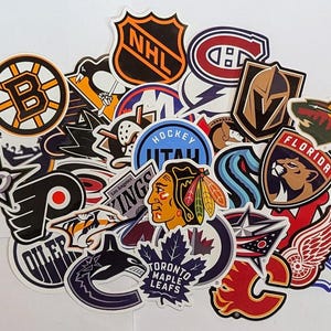 NHL Team Stickers - Alle 32 Mannschaften verfügbar