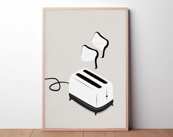 絵画 the toaster graphic art Abstract paint toaster
