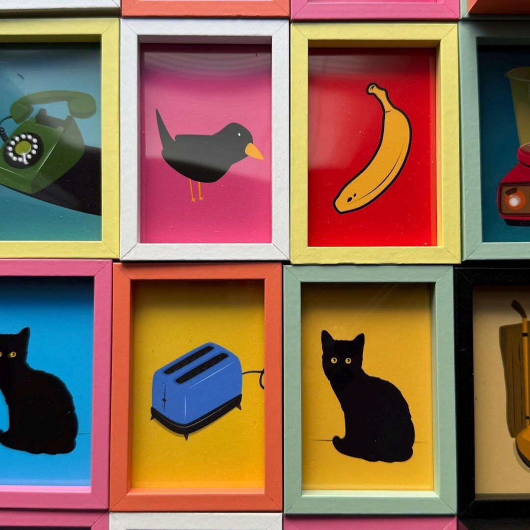 Mini Framed Art! - Colorful 2x3 Inch Prints - Etsy