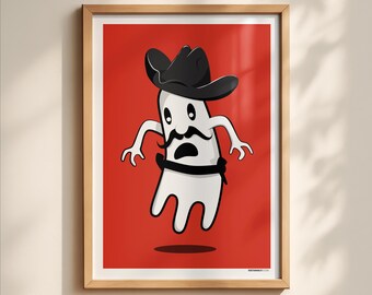 Ghost Toaster - Original Fun Printed Illustrated Wall Art - Etsy