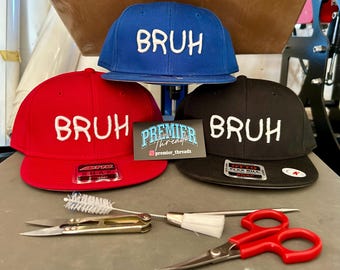 BRUH youth 3d puff snapbacks