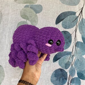 Adorable Crocheted Spider Plush, Custom Amigurumi Toy