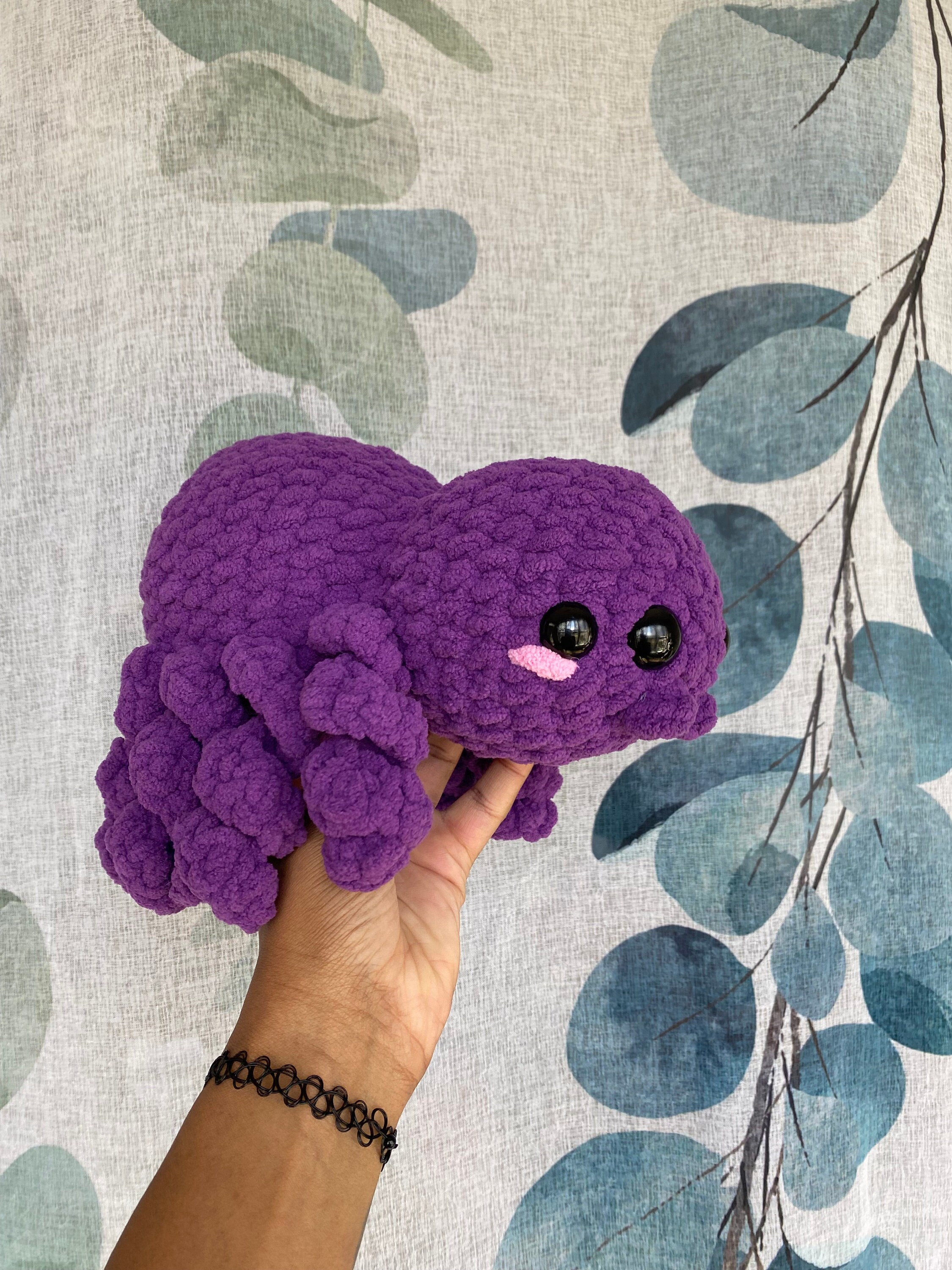 Adorable Crocheted Spider Plush, Custom Amigurumi Toy