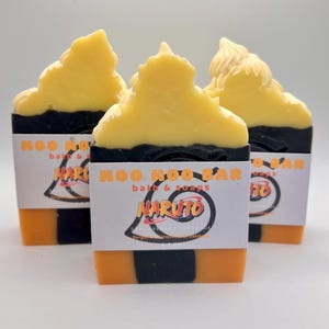 Naruto inspired Soap, Anime soap, Naruto uzumaki, Handmade Soap Bar, Body Soap, Mens soap, Vegan Soap, Cold Process Soap, Anime