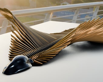 Kinetic Parametric Stingray Sculpture