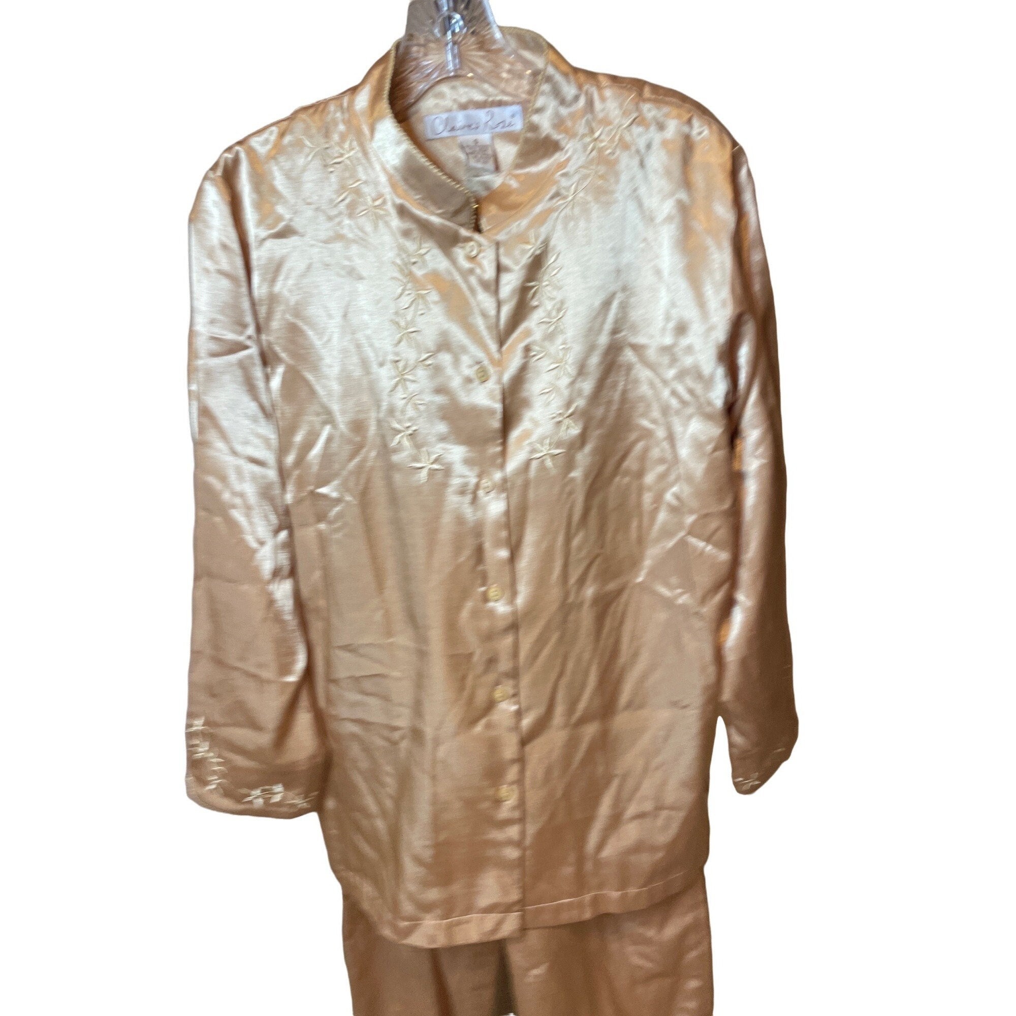 Lined Satin Pajamas Etsy UK