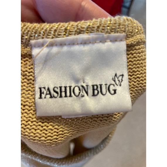 Vintage 90s Fashion Bug Gold Knit Sleeveless Top … - image 6