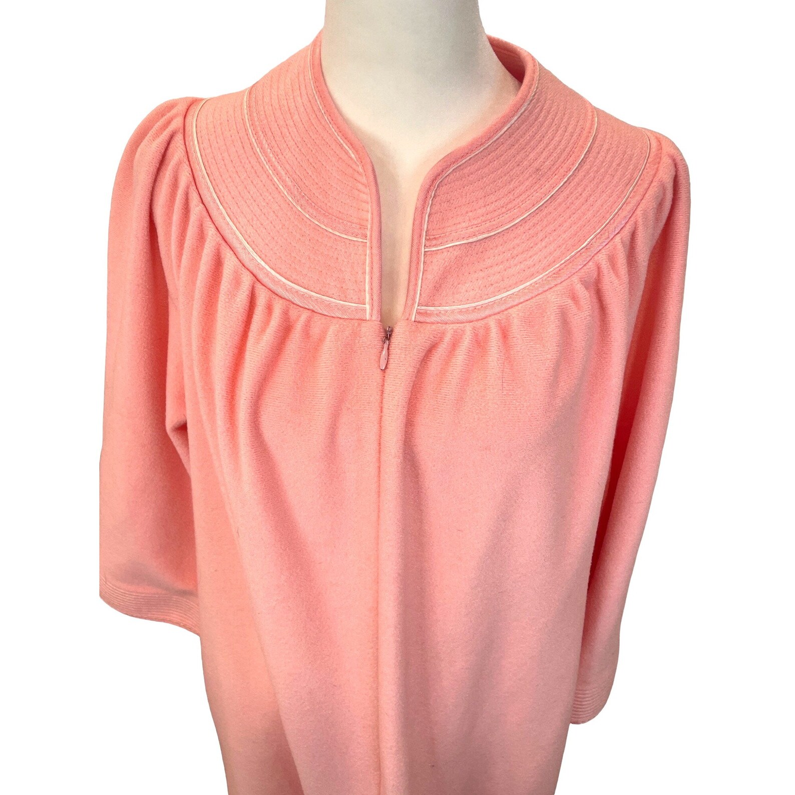 Vintage 80s Evelyn Pearson Pink Lush Full Zip Warm Robe Housecoat - Etsy