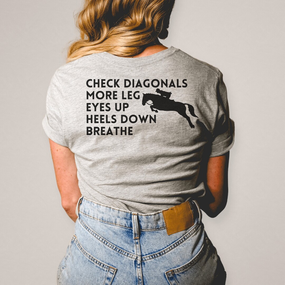 Trendy Riding Lesson Shirts Equestrian Trainer Horse Shirt, Show Jumping T-shirt, Equestrian ...