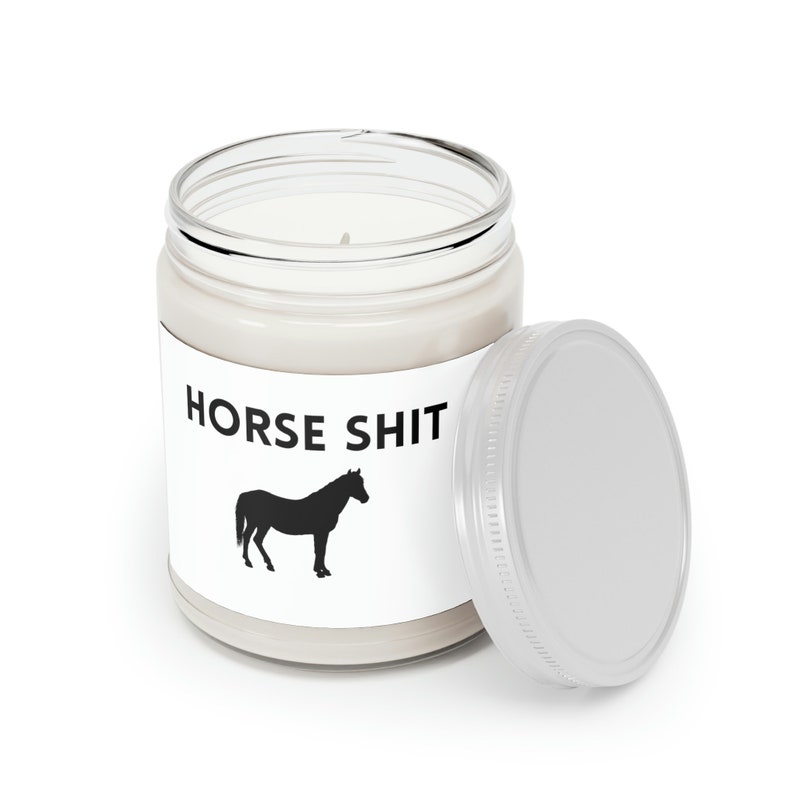 Equestrian Candle "horse Shit" | Scented Soy 9oz Gift for Horse Lover ...