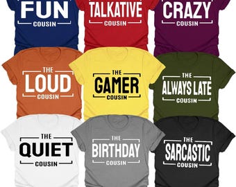 Cousin Crew Shirts, Funny Cousin Matching Tees, Best Friends Family Reunion Shirts, Custom Cousin Crew Gift, Personalized Cousin Shirts