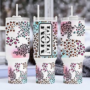 Mom Life - Best Life 40oz Quencher Tumbler Wrap, Leopard Mom Tumbler Wrap For 40 Oz, Gift For Mothers Day Tumbler Sublimation Design Png