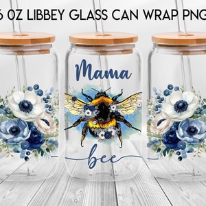 Plus de 130 modèles en boîte de conserve en verre Libbey 16 oz, maman papillon fleur en verre dépoli, tasse Libbey mode maman, téléchargement numérique pour la fête des mères image 8