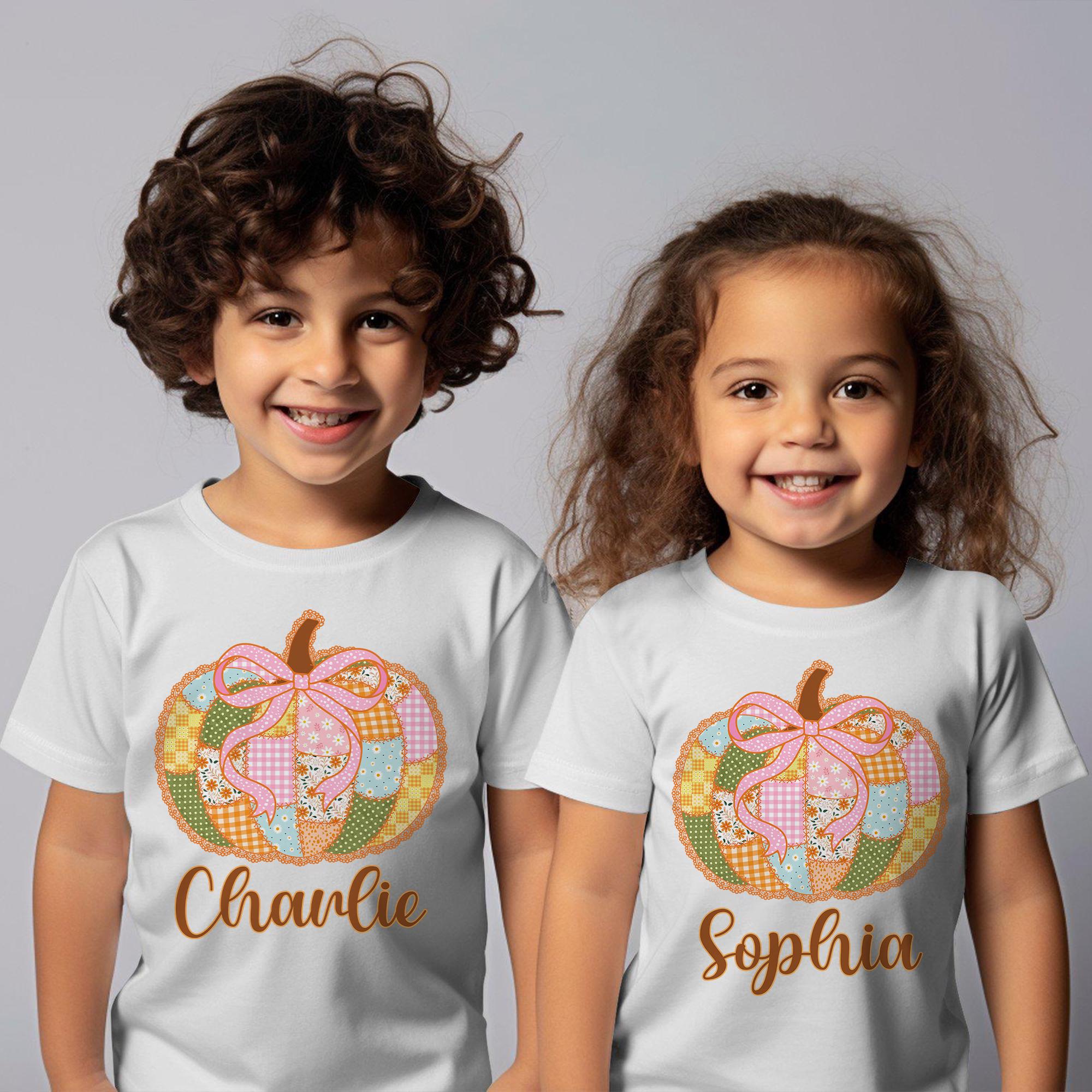 Embroidery Patchwork Shirts（KIDS） Kids Custom Embroidered Shirt, Personalized Embroidery Shirt