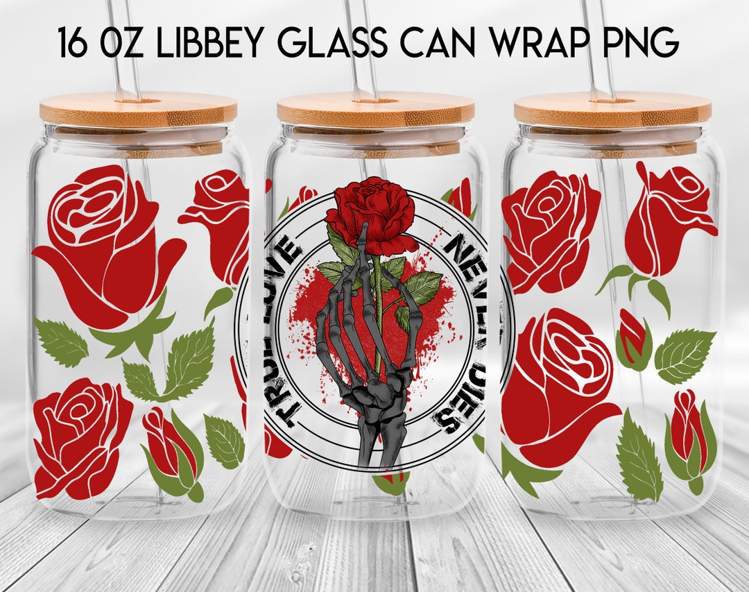 Wahre Liebe stirbt nie 16 Unze Libbey Glasdose Valentine Etsy.de