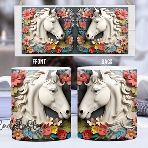 Kids Backpack With White Horse Design - School Bookbag, 11.6x6.9x16.7 Inches, Travel Rucksack For Boys Girls
