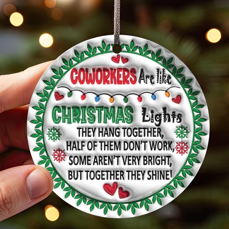 10 Designs Coworkers Christmas Ornament Sublimation Designs PNG
