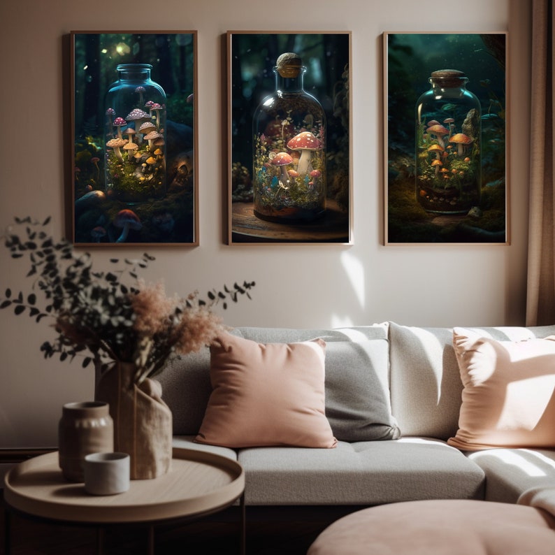 3 Piece Wall Art Set Digital Printable Wall Art 3 Panel Wall Etsy