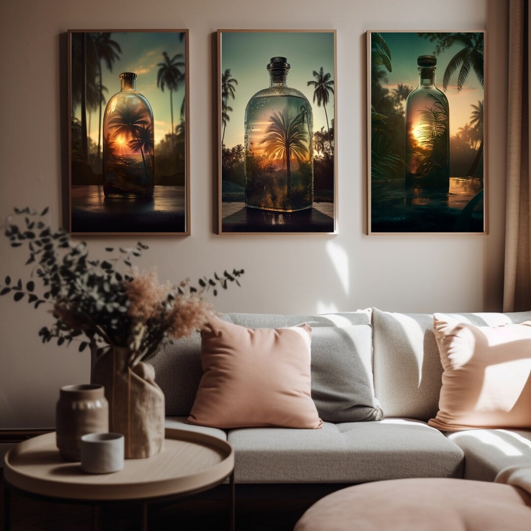 3 Piece Wall Art Set Digital Printable Wall Art 3 Panel Wall - Etsy