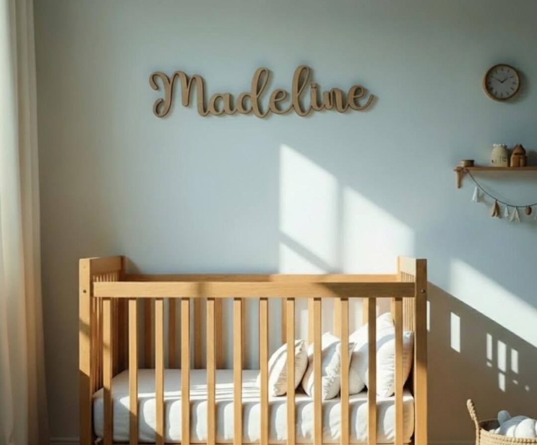 Personalized Wooden Baby Name Sign, Nursery Wall Decor - Etsy