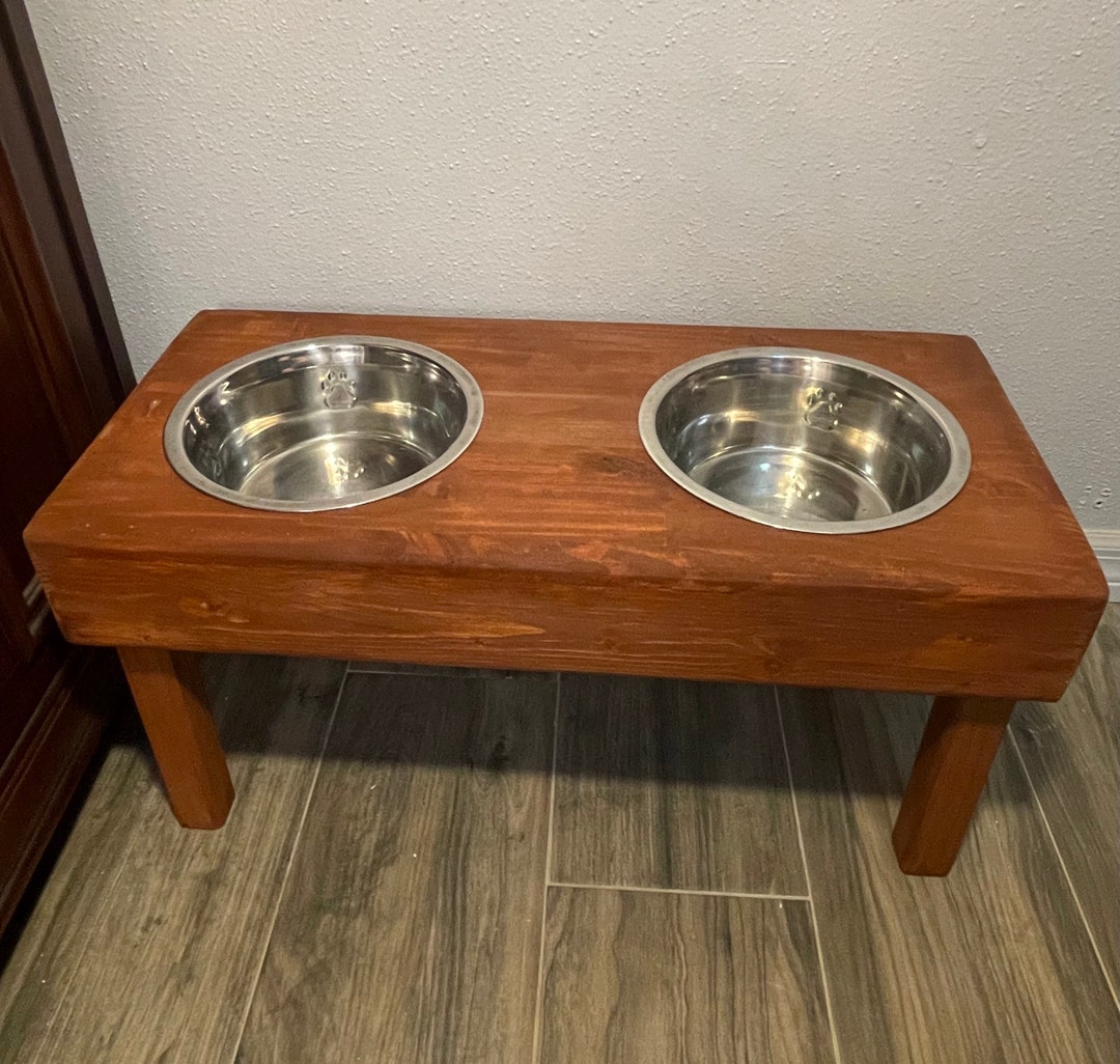 Handmade Raised Dog Bowl Etsy