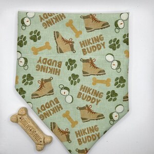 Hiking Buddy, Over the Collar Pet Bandana, Gifts for Pets, Pet Neckwear